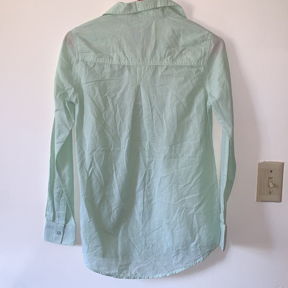 Lola River Button Down Shirt- Light Green - Picture 4 of 10